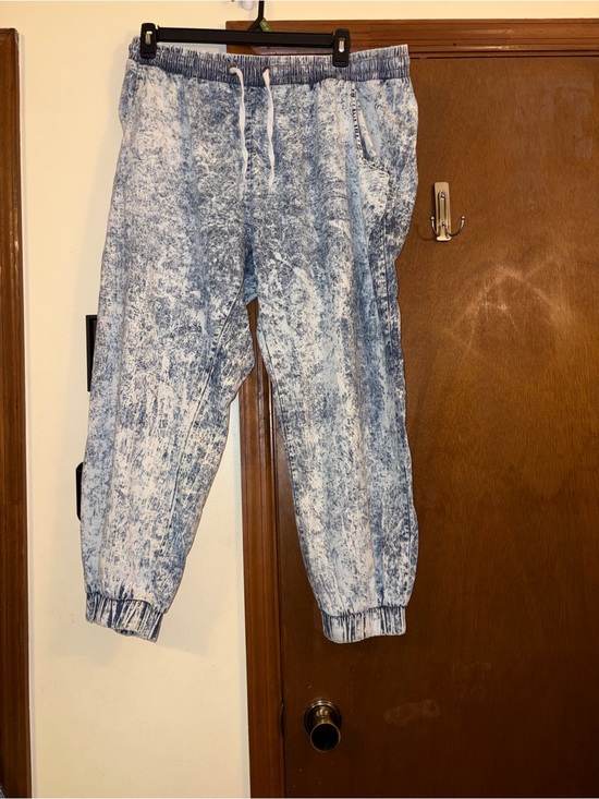 Beware! Pants - Washed Blue Jogger Pants - Women's Track Joggers